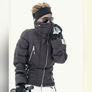 Victoria Beckham STELLA MCCARTNEY  Black brown Ski Jacket Size S BNWT